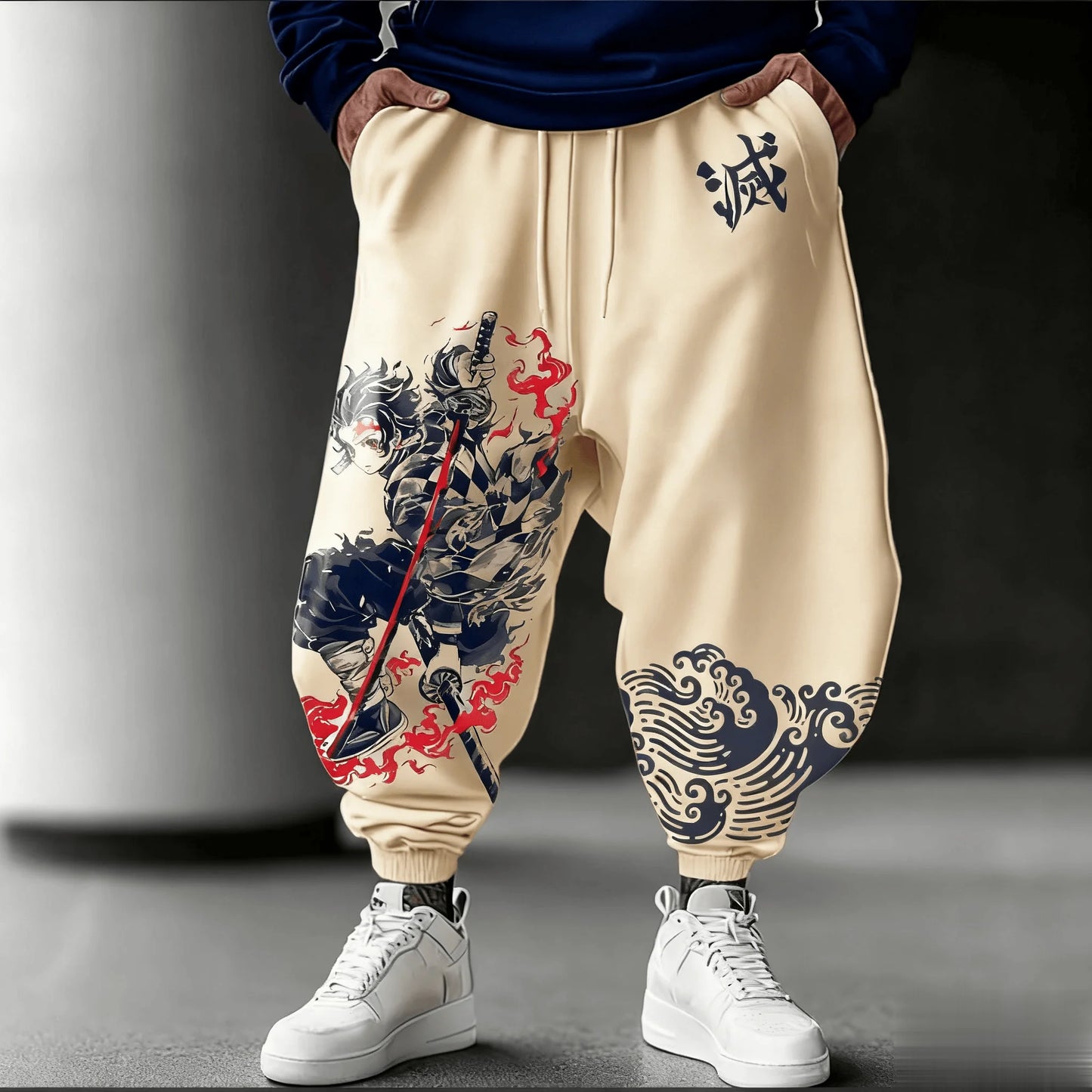 Kimetsu No Yaiba Tanjiro Anime Men Women Sweatpants Cartoon Print Casual Pants Streetwear Trousers Sportswear Y2k Autumn Fashion