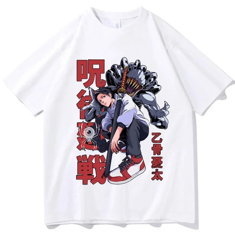 2026 New Jujutsu Kaisen Yuta Okkotsu Printed Short Sleeve T-shirt Men's and Women's T-shirt Men's Top Sports T-shirt Harajuku