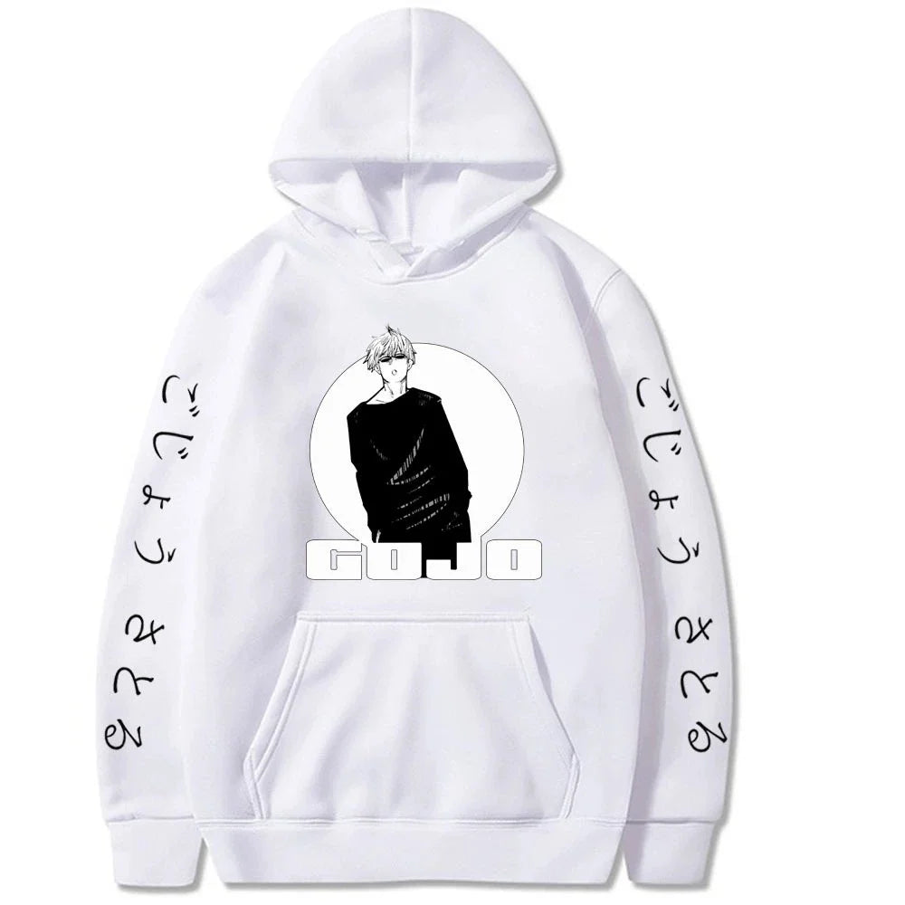 Jujutsu Kaisen Satoru Gojo Spell Battle: Spring and Autumn Men's Fashion Leisure Versatile Hoodie