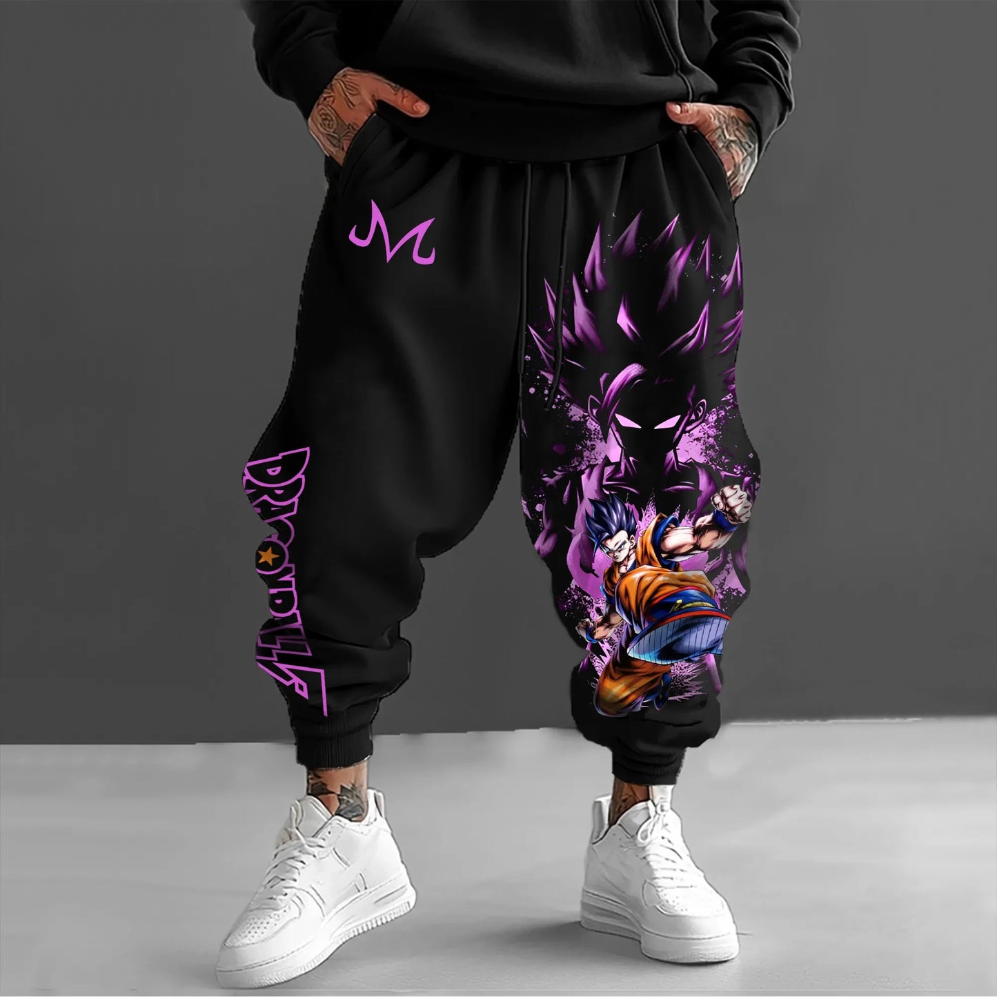 Dragon Ball GOKU Majin Buu Anime Peripheral Trousers American Sports Autumn Men's and Women's Cotton Leggings