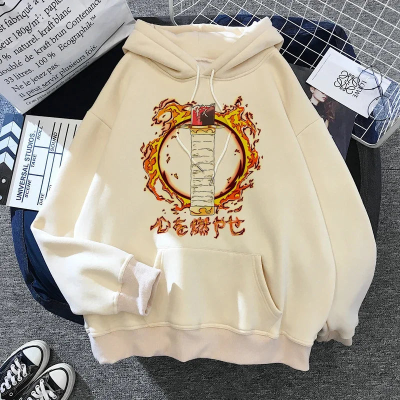 New Kimetsu No Yaiba Sweatshirt Manga Demon Slayer Hoodies Harajuku Anime Japanese Kawaii Hoodie Cartoon Tanjiro Kamado Nezuko