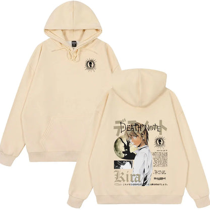 Japan Anime Death Note Yagami Light Tops Men High Quality Cotton Clothes Fashion Hip Hop Couple Hoodies Winter Funny Streetwear