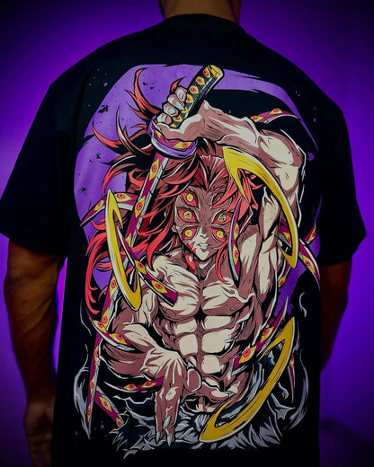 Demon Slayer Graphic T-shirt Hip-hop Street Style Y2K Style Short-sleeved Loose Fit Suitable for Couples Men's Clothing
