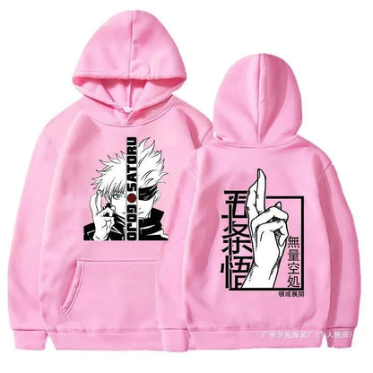 New Anime Sweatshirt Cool Gojo Satoru Graphic Printing Hoodi Men's Fashion Printed Hoodie Casual Top Hoodie Anime Hoodie