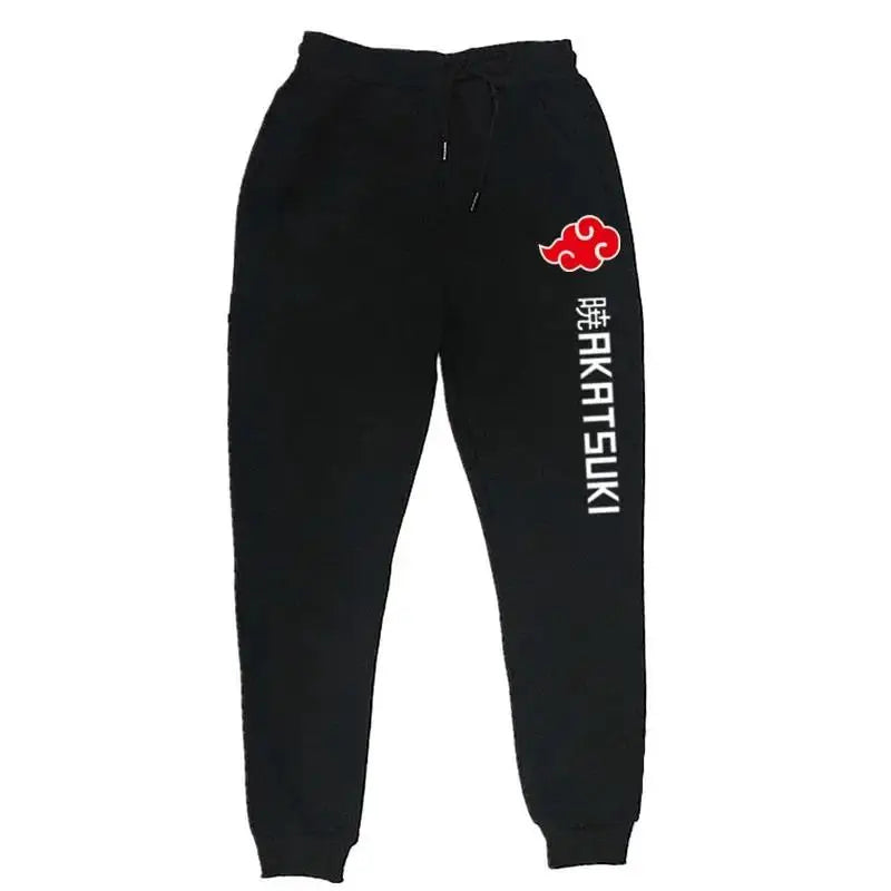 2025 Fashion Print Men's Women's Jogging Hip Hop Pants Street Clothing Hot Selling Anime Pants Akatsuki Fleece Trousers S-3XL