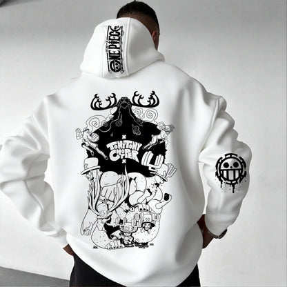 One Piece Chopper Anime Hoodie Men Women Pullover Sweatshirt Graphic Print Streetwear Casual New Spring Autumn Long Sleeve Top