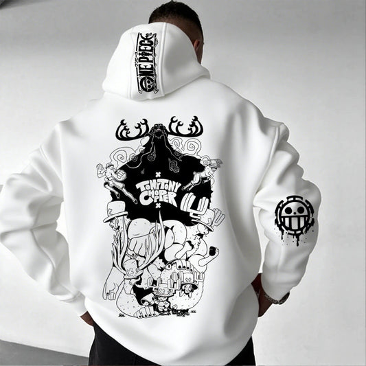 One Piece Chopper Anime Hoodie Men Women Pullover Sweatshirt Graphic Print Streetwear Casual New Spring Autumn Long Sleeve Top