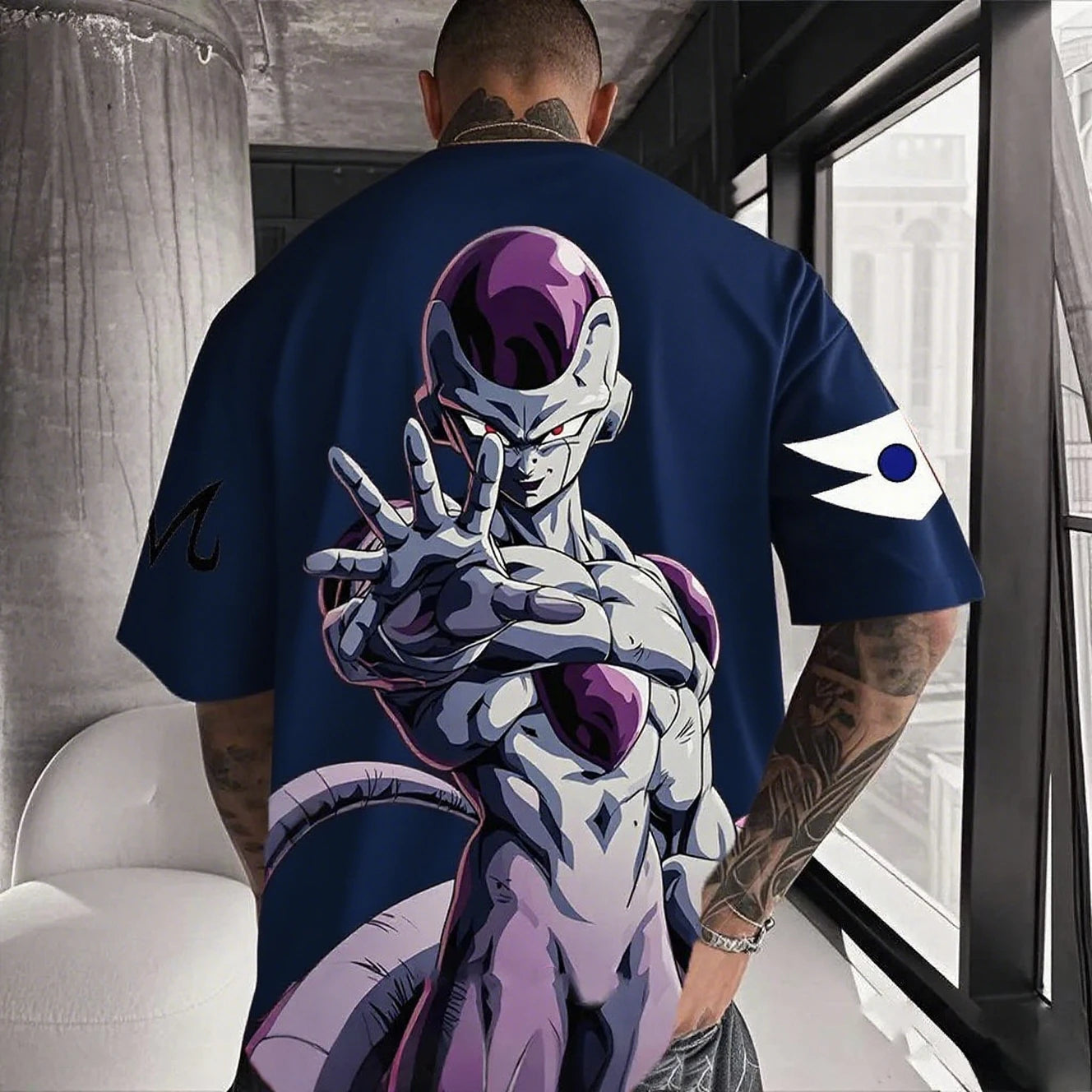 Dragon Ball Frieza Anime Men's T Shirt Cotton Women Short Sleeve Graphic Tee Streetwear Summer Casual Tops Hip Hop Y2k Clothes