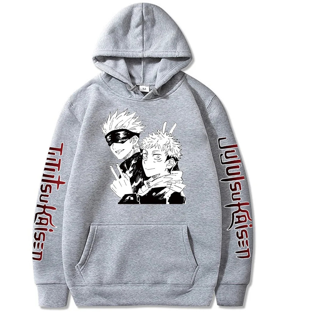 Jujutsu Kaisen Satoru Gojo Spell Return Hooded Fleece Shirt Men's Sweater Autumn and Winter New Men's and Women's Hoodies