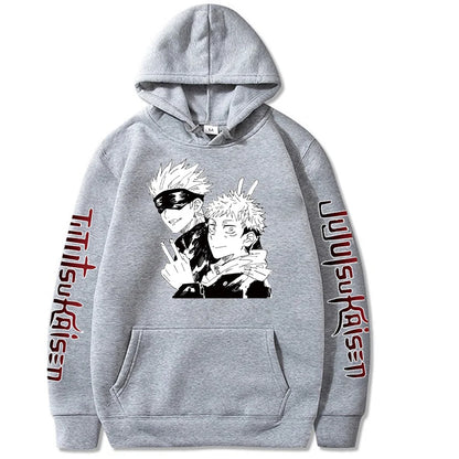 Jujutsu Kaisen Satoru Gojo Spell Return Hooded Fleece Shirt Men's Sweater Autumn and Winter New Men's and Women's Hoodies