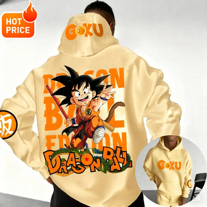Son Goku Dragon Ball Autumn Harajuku Men Hoodie Streetwear Women Vintage Winter Oversized Hooded Sweatshirt Long Sleeve Unisex