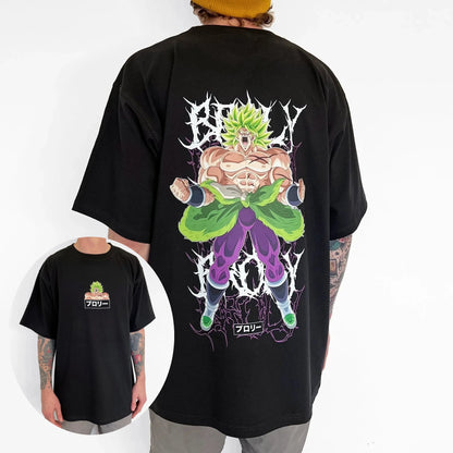 Dragon Ball 2025 Authentic Licensed T-Shirt - Son Goku Graphic Oversized Retro Tee, Comfortable Unisex Cotton for Fans