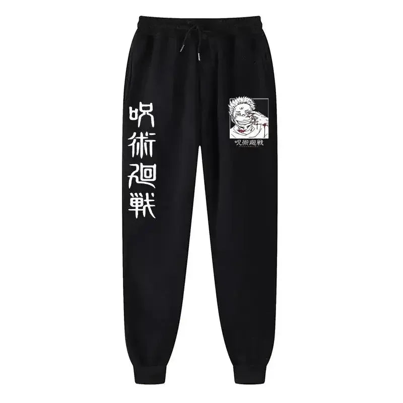 2025 Men's and women's sports pants Japanese anime Jujustu Kaisen printed jogging pants casual pants fitness exercise pants