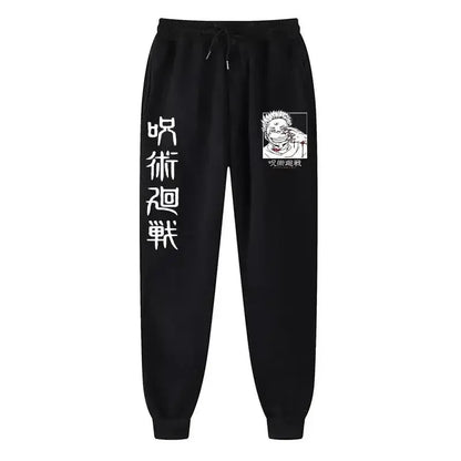 2025 Men's and women's sports pants Japanese anime Jujustu Kaisen printed jogging pants casual pants fitness exercise pants