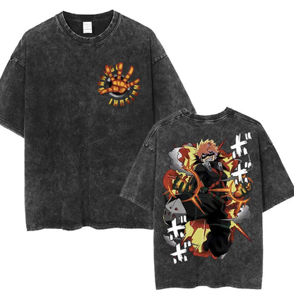My Hero Academia Graphic Washed T-Shirt Collection