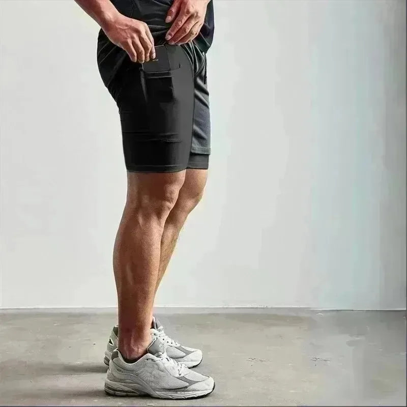 2026 Naruto Japanese Animation Peripheral Printing Double Shorts American Summer Men's Daily Loose Sports Breathable Pants