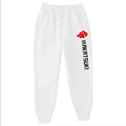2025 Fashion Print Men's Women's Jogging Hip Hop Pants Street Clothing Hot Selling Anime Pants Akatsuki Fleece Trousers S-3XL
