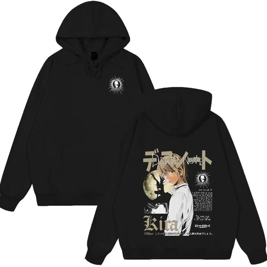 Japan Anime Death Note Yagami Light Tops Men High Quality Cotton Clothes Fashion Hip Hop Couple Hoodies Winter Funny Streetwear