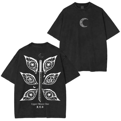 Demon Slayer Anime T Shirt Men Women Vintage Washed Cotton Tee 2026 Summer Casual Tops Graphic Print Streetwear Manga Fashion