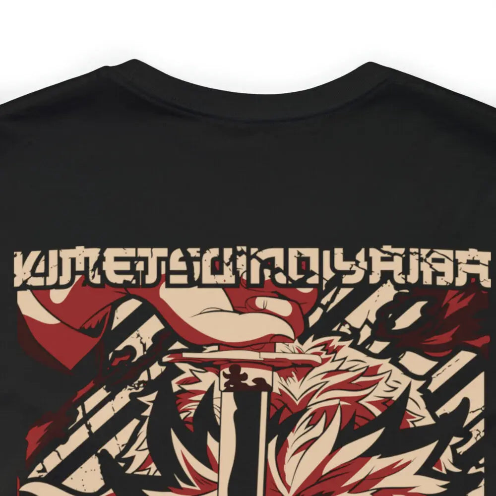 Rengoku flame hashira graphic tee Demon Slayer tshirt Front and back anime shirt