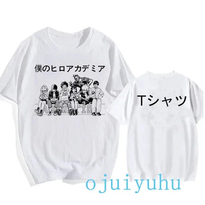 My Hero Academia Black/White T Shirt Collection