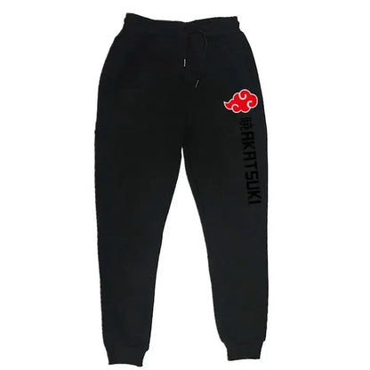 2025 Fashion Print Men's Women's Jogging Hip Hop Pants Street Clothing Hot Selling Anime Pants Akatsuki Fleece Trousers S-3XL