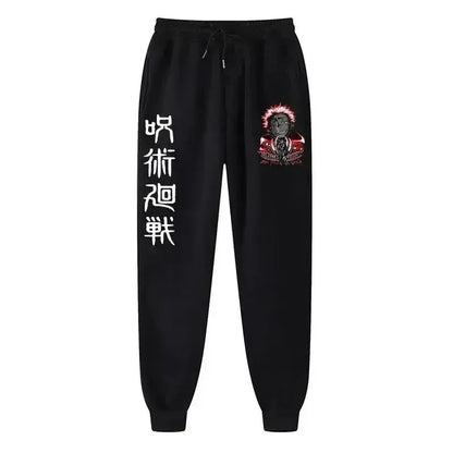 2025 Men's and women's sports pants Japanese anime Jujustu Kaisen printed jogging pants casual pants fitness exercise pants