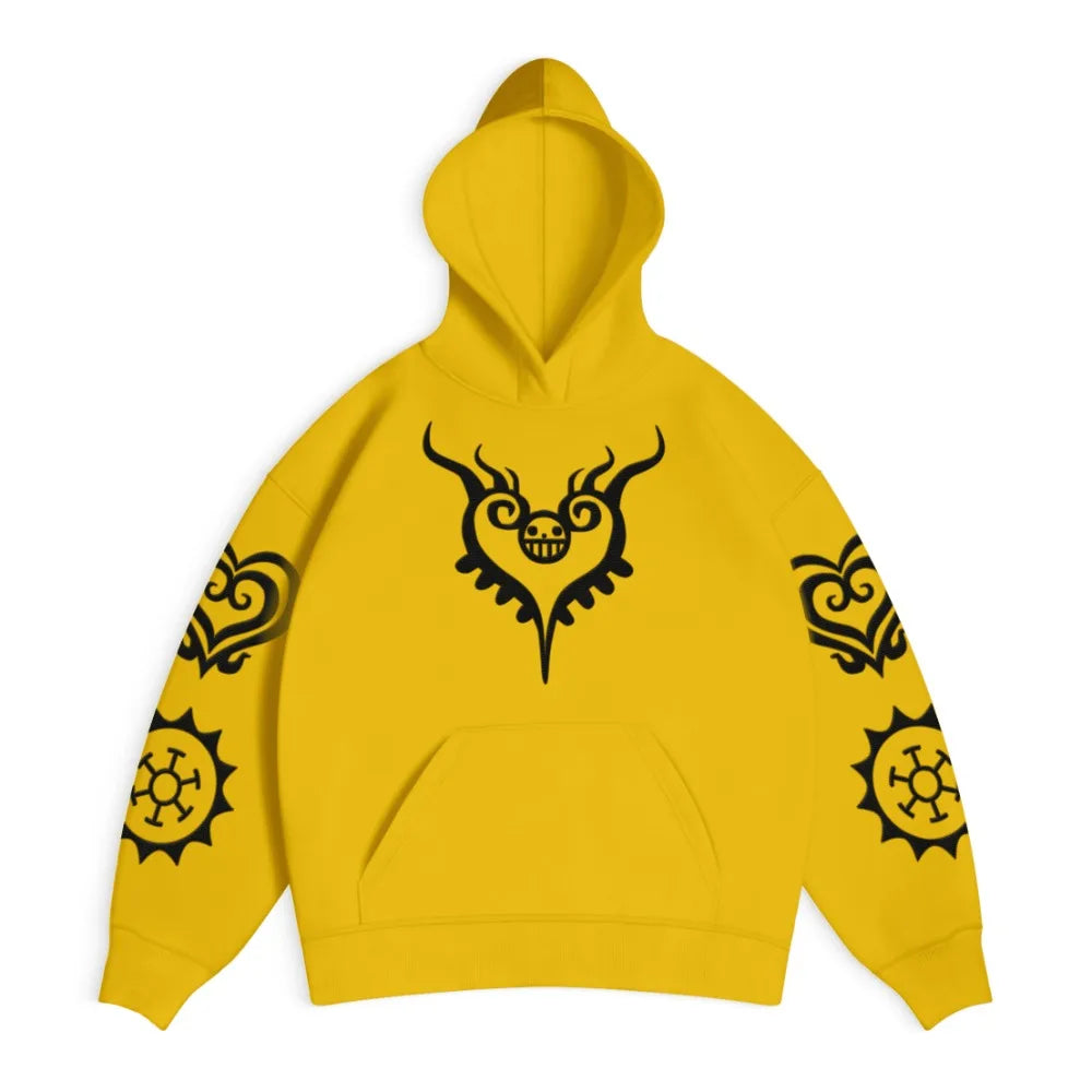 ONE PIECE Men's Hoodie Sweater Heart Pirates Japanese Anime Summer Autumn Boy Children's Long Sleeve Y2k Parent-Child Pack
