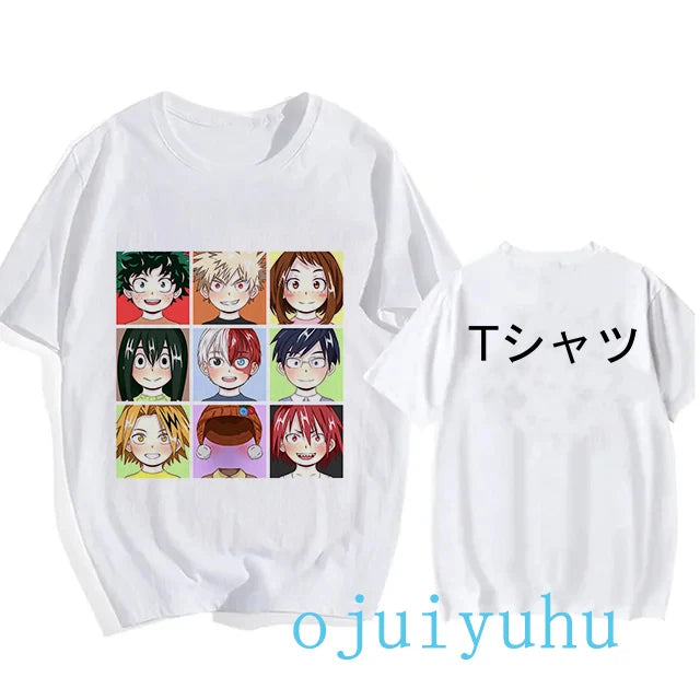 My Hero Academia Black/White T Shirt Collection