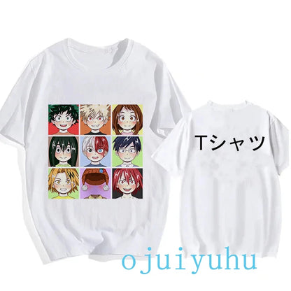 My Hero Academia Black/White T Shirt Collection
