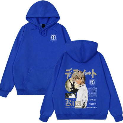 Japan Anime Death Note Yagami Light Tops Men High Quality Cotton Clothes Fashion Hip Hop Couple Hoodies Winter Funny Streetwear