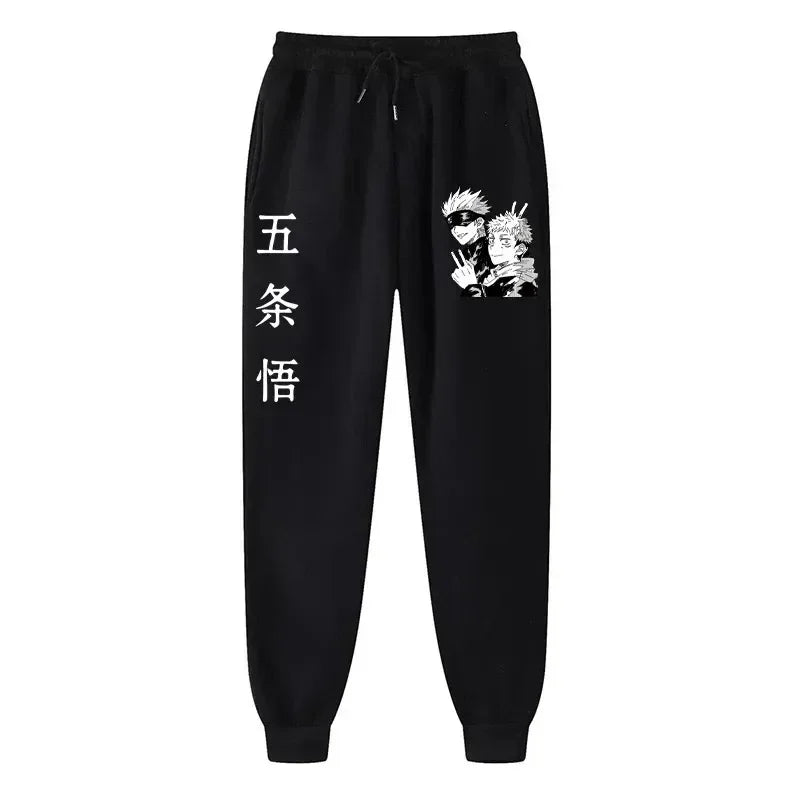 2025 Men's and women's sports pants Japanese anime Jujustu Kaisen printed jogging pants casual pants fitness exercise pants