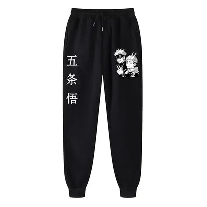 2025 Men's and women's sports pants Japanese anime Jujustu Kaisen printed jogging pants casual pants fitness exercise pants
