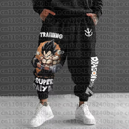Dragon Ball Men's Pants Sportswear Majin Buu Spring Autumn and Winter Japan Anime Jogger Pants Harajuku Fashion Trousers