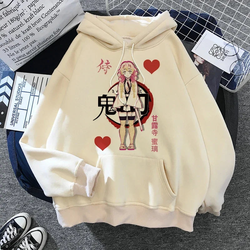 New Kimetsu No Yaiba Sweatshirt Manga Demon Slayer Hoodies Harajuku Anime Japanese Kawaii Hoodie Cartoon Tanjiro Kamado Nezuko