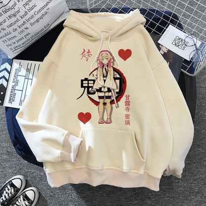 New Kimetsu No Yaiba Sweatshirt Manga Demon Slayer Hoodies Harajuku Anime Japanese Kawaii Hoodie Cartoon Tanjiro Kamado Nezuko