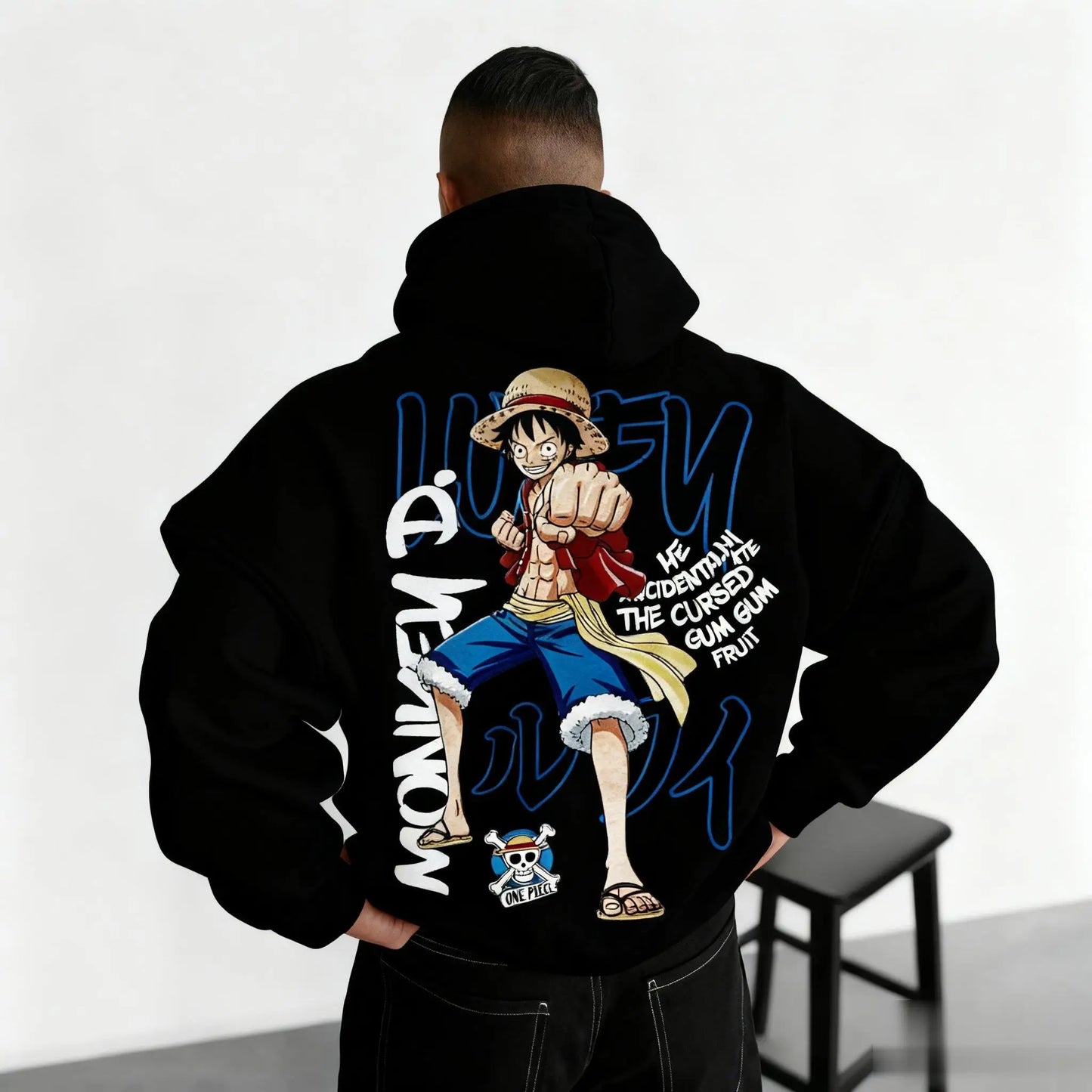One Piece Anime Print Hoodie Men Women Graphic Pullover Casual Streetwear Sweatshirt Monkey D Luffy Print Jacket Spring Autumn