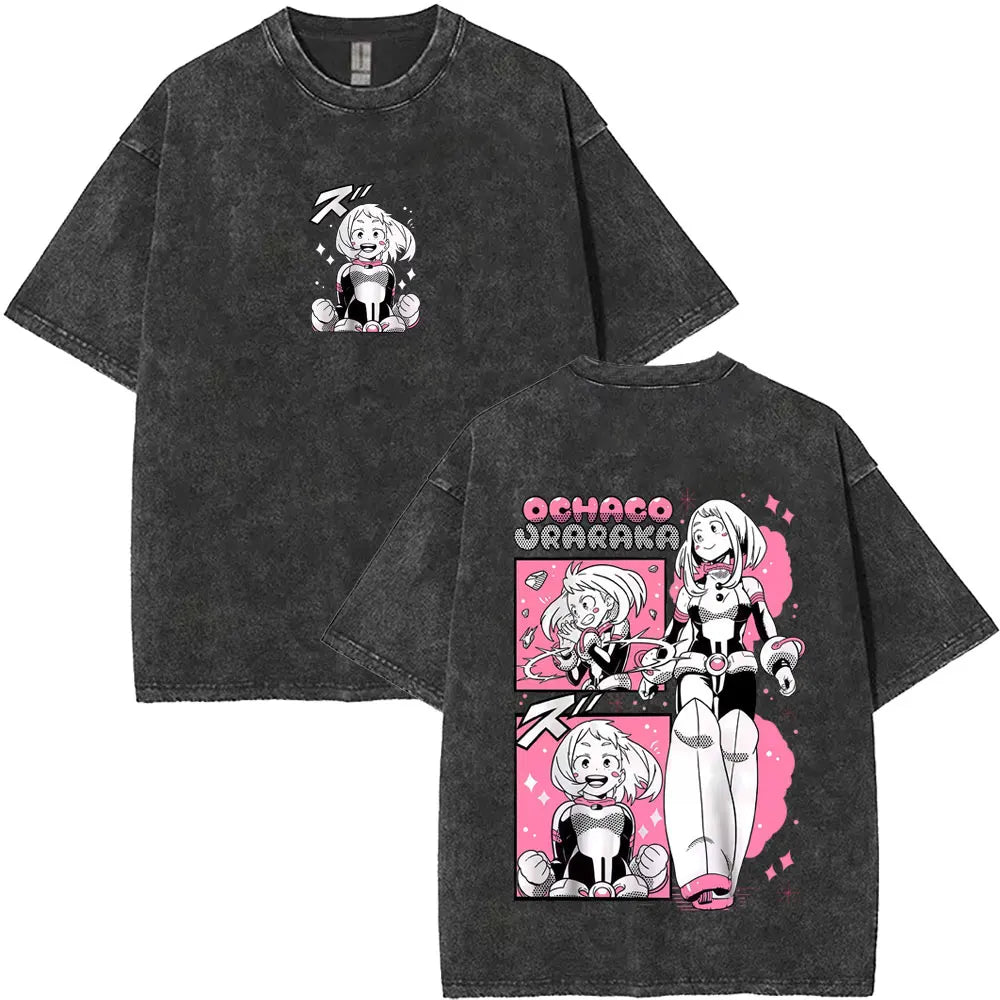 My Hero Academia Graphic Washed T-Shirt Collection