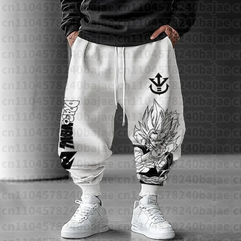 Dragon Ball Autumn/Winter New Sweatpants 2026 Men's Anime Print Loose Casual American Hip-hop Plus Size Ins Pure  Pants