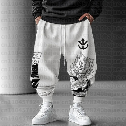 Dragon Ball Autumn/Winter New Sweatpants 2026 Men's Anime Print Loose Casual American Hip-hop Plus Size Ins Pure  Pants