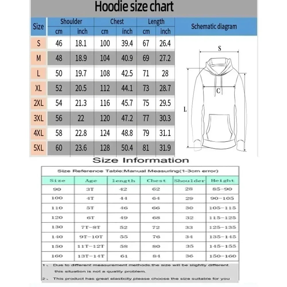 Dragon Ball Anime Goku Printed Hoodie  Spring/Autumn New Men's and Women's Harajuku Large Daily Casual Parent Child Top
