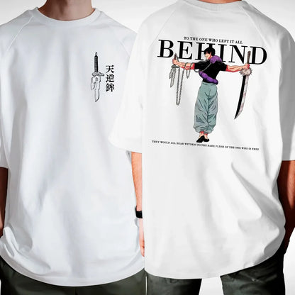 Anime Jujutsu Kaisen Fushiguro Toji To The One Who Lfft It All Behind T-shirt Harajuku Y2k Tops Cotton Men Women Tee Clothing