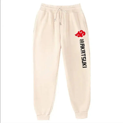 2025 Fashion Print Men's Women's Jogging Hip Hop Pants Street Clothing Hot Selling Anime Pants Akatsuki Fleece Trousers S-3XL