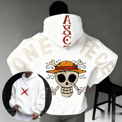 Y2k Oversized One Piece Hoodie Women Men Anime Print Pullover Jacket Streetwear Autumn Winter New Sweatshirt Long-Sleeve Tops