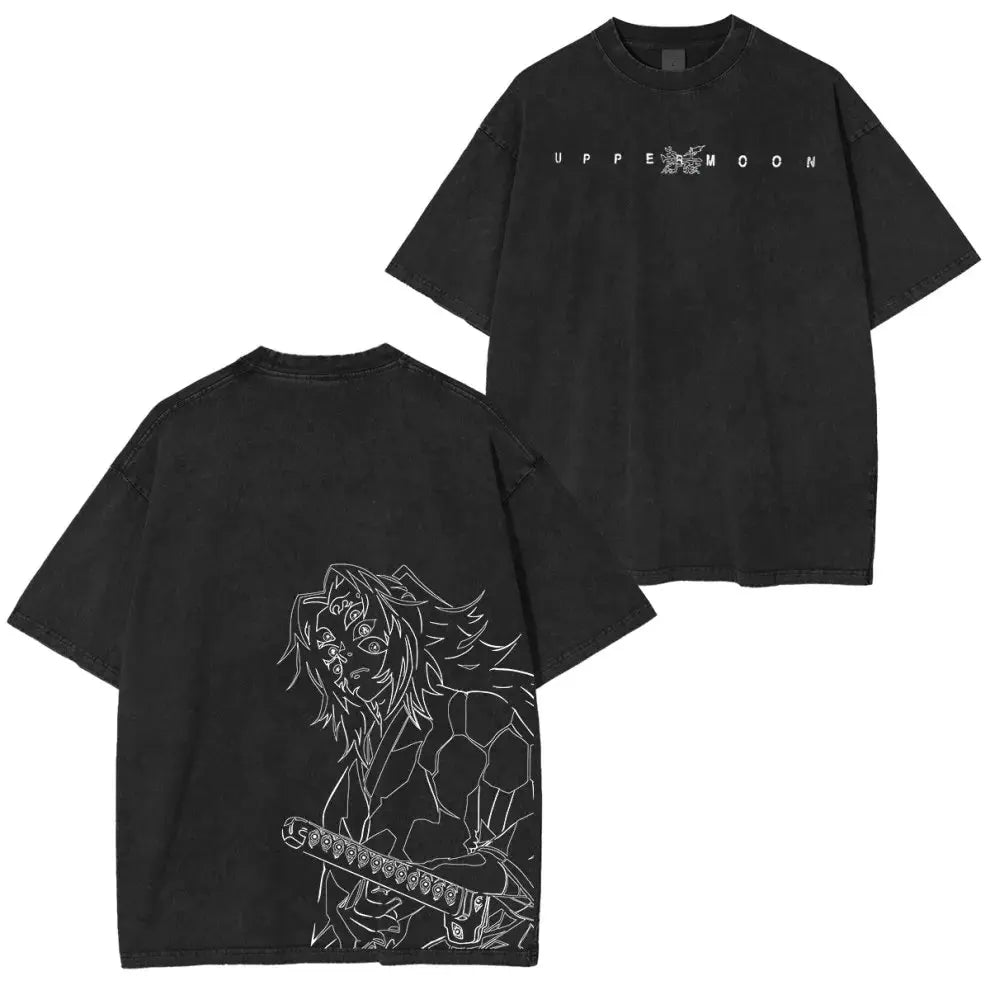Demon Slayer Anime T Shirt Men Women Vintage Washed Cotton Tee 2026 Summer Casual Tops Graphic Print Streetwear Manga Fashion