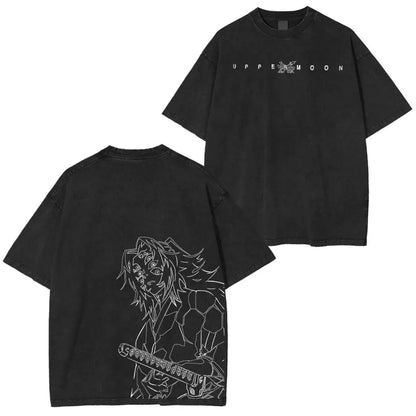 Demon Slayer Anime T Shirt Men Women Vintage Washed Cotton Tee 2026 Summer Casual Tops Graphic Print Streetwear Manga Fashion