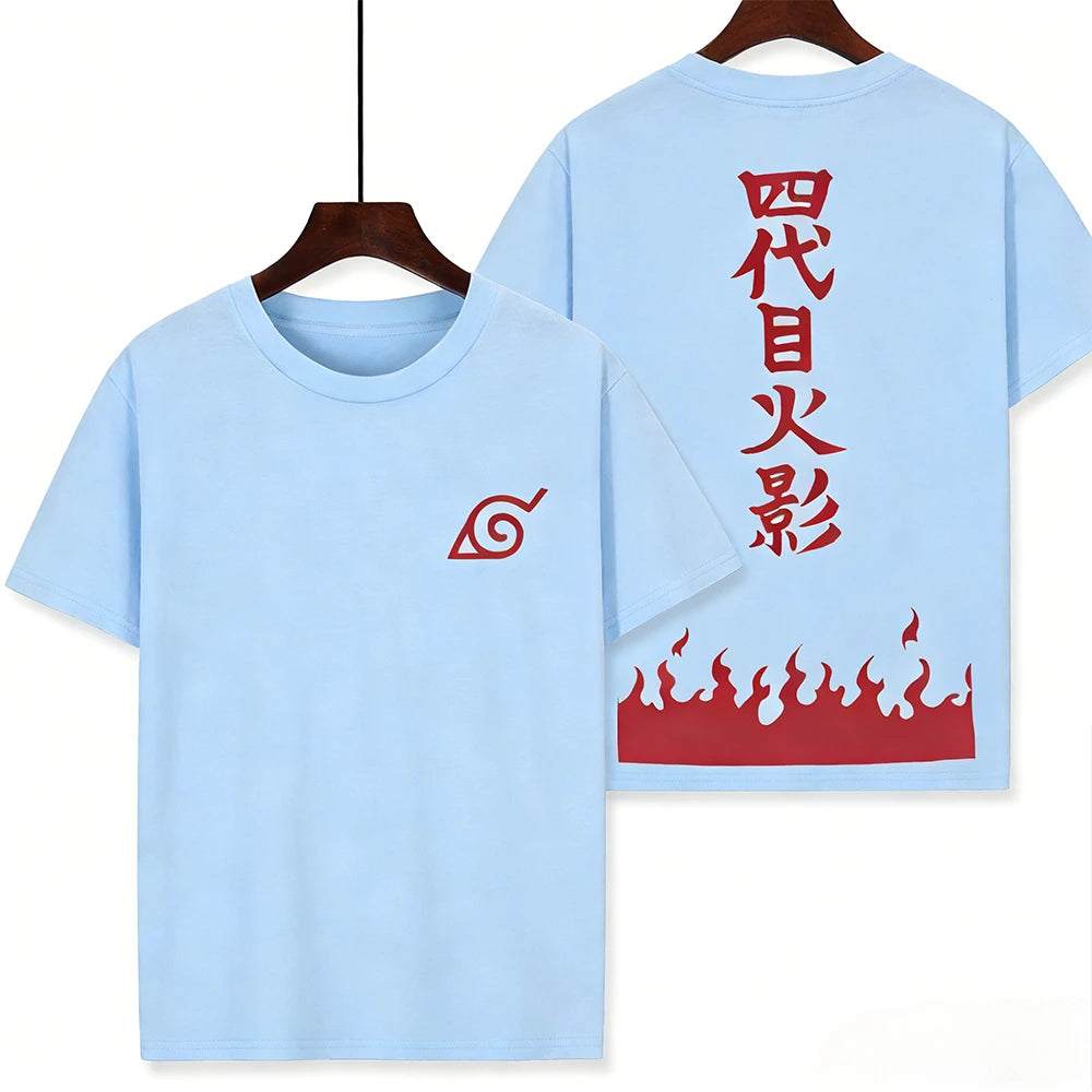 Naruto Animation Generation IV Surrounding The Same Cos Short Sleeve T-shirt Naruto Anime Printed T-shirt