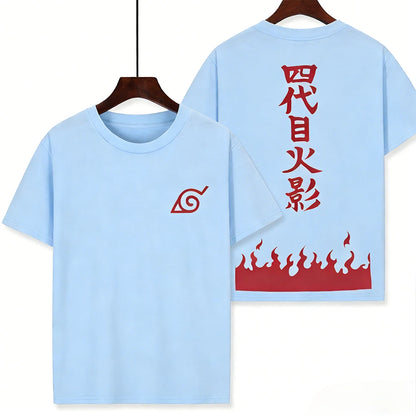 Naruto Animation Generation IV Surrounding The Same Cos Short Sleeve T-shirt Naruto Anime Printed T-shirt