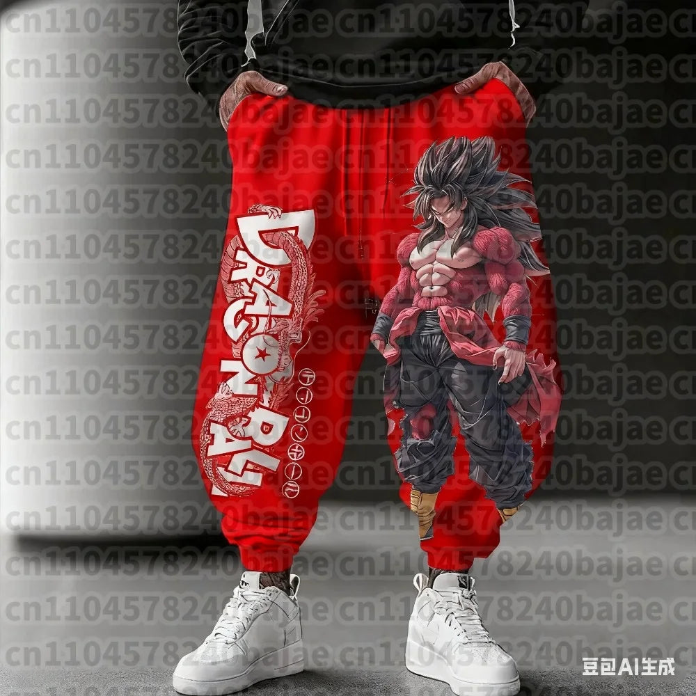 Dragon Ball Men's Pants Sportswear Majin Buu Spring Autumn and Winter Japan Anime Jogger Pants Harajuku Fashion Trousers