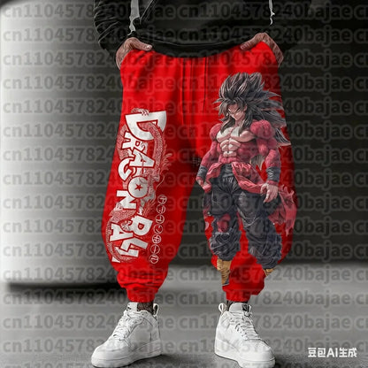 Dragon Ball Men's Pants Sportswear Majin Buu Spring Autumn and Winter Japan Anime Jogger Pants Harajuku Fashion Trousers